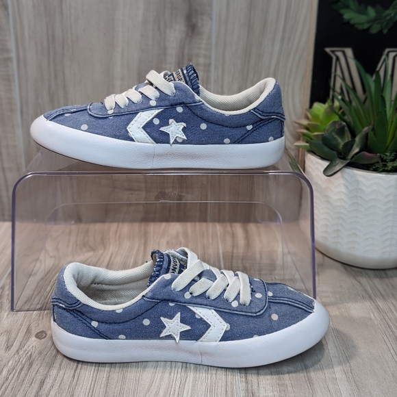 Girls Converse One Star No Tie Chambray Sneakers Size 10.5 - Picture 4 of 10